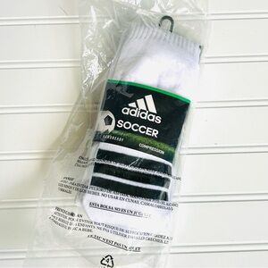 Adidas Soccer Aero Compression Socks White/Black